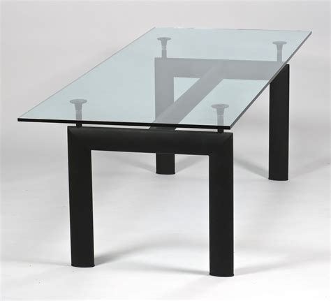 Lot 450: Le Corbusier LC6 Glass Dining Table