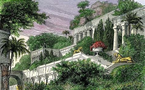 Pictured: the 'real site' of the Hanging Gardens of Babylon