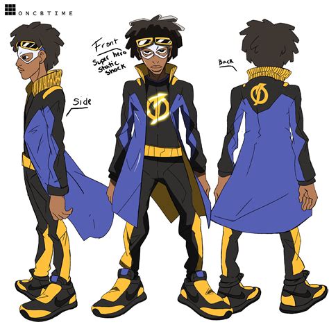 Static shock character design | Dc comics artwork, Superhero art ...