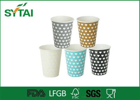 12oz 400ml Eco-friendly Recycled Paper Cups , Biodegradable Single Wall ...