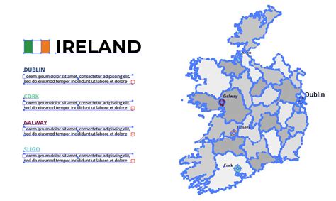 Ireland map vector