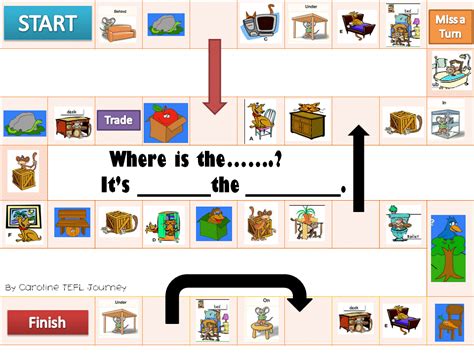 Prepositions of Place Board Game介係詞桌遊遊戲 i 2024