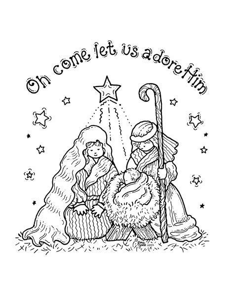 Free Printable Nativity Coloring Pages For Kids - Best Coloring - Free Printable Pictures Of ...
