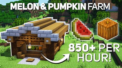 Minecraft Pumpkin Farm Layout