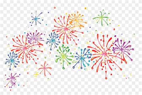 Happy New Year - Fireworks Clipart Transparent Background, HD Png Download - 768x476(#219007 ...