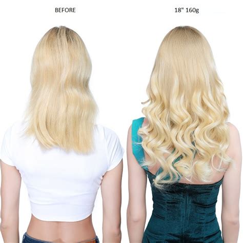 Best Blonde Clip In Hair Extensions 100 Remy Human Hair Extensions 160G 20 Inch Hair Extensions ...