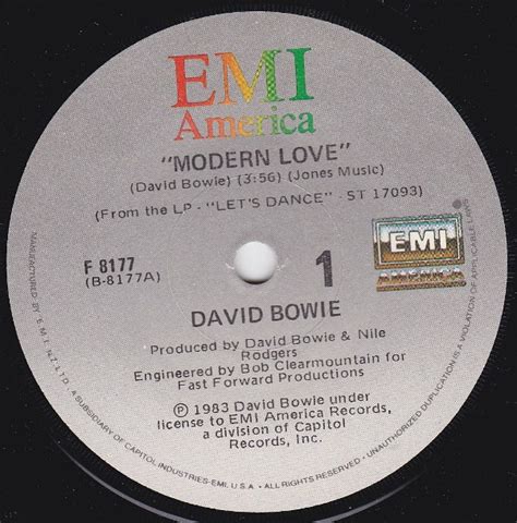 David Bowie - Modern Love (1983, Vinyl) | Discogs