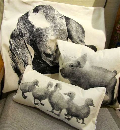 Farm animal pillows! love! #artisansway | Animal pillows, Farmhouse ...