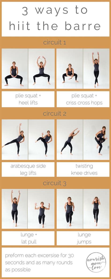 Printable Barre Exercises List - Printable Word Searches