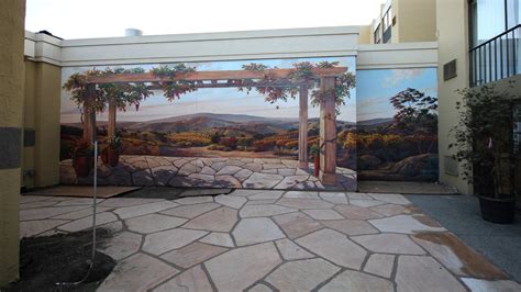 Napa Sunset Mural at Four Points Sheraton, San Rafael | Morgan Murals