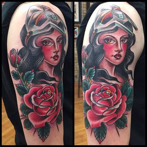 Traditional Female Wearing MF DOOM Mask by Josh Howard at Solid State Tattoo in Milwaukee WI ...