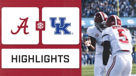 SEC Football: Alabama at Kentucky Highlights