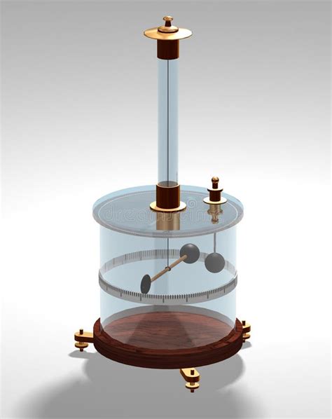 Coulomb`s Torsion Balance. Coulomb`s Experiment. the Torsion Balance Apparatus. Physics. Stock ...