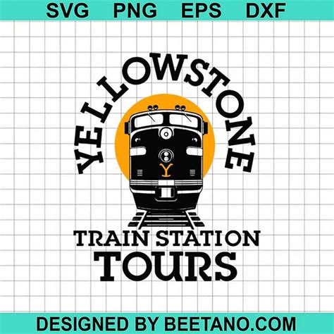 Yellowstone Train Station Tours SVG, Yellowstone Dutton Ranch SVG ...