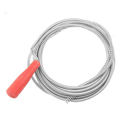 Red Plastic Handle Blocked Waste Pipe Cleaner Tool 2.5M | Walmart Canada