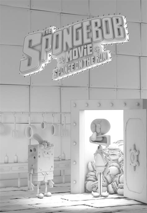 Spongebob movie poster 3D :: Behance