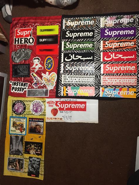 My supreme sticker collection so far :) : r/supremeclothing