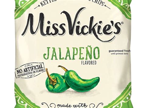 Miss Vickie's Jalapeno flavored potato chips Nutrition Facts - Eat This ...