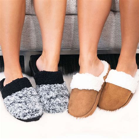 Sherpa Slippers for Women - Sherpa-Lined Slippers