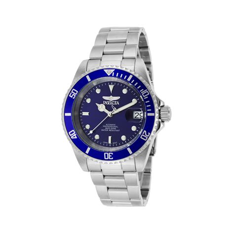 Invicta Pro Diver Men 40mm Stainless Steel Stainless Steel Blue dial ...