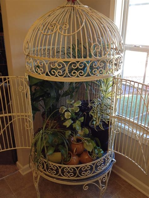 Pin by Christine Hughes-Lawson on For the yard | Pinterest | Bird cage decor, Vintage bird cage ...