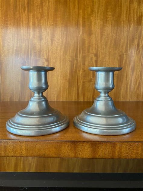 Pewter Candlesticks By International Pewter Co 4" Tall | #3820433575