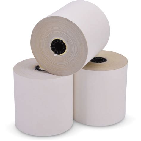 ICONEX, ICX90770452, 3-1/4" 2-ply Carbonless Paper Roll, 60 / Carton ...