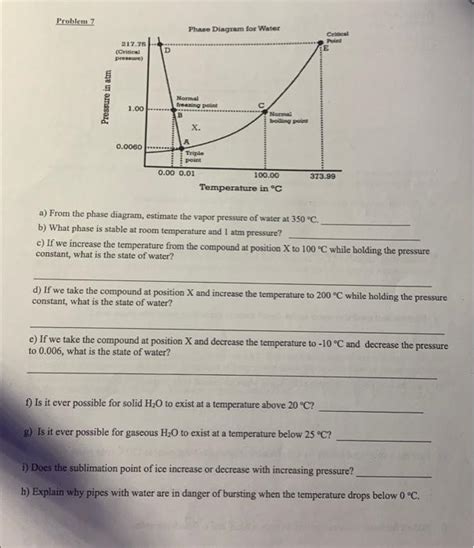 Solved a) From the phase diagram, estimate the vapor | Chegg.com