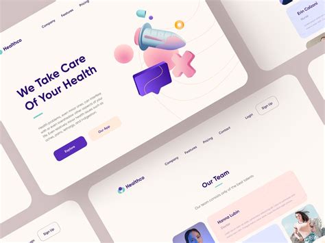 Healthco Website by Izmahsa for Awsmd on Dribbble