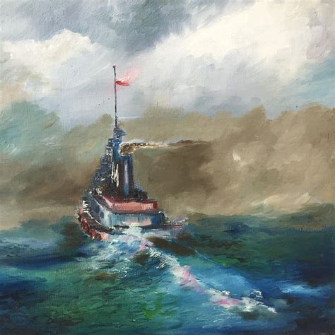 Original Oil Painting on Canvas " Tugboat" – UrbanAmericana