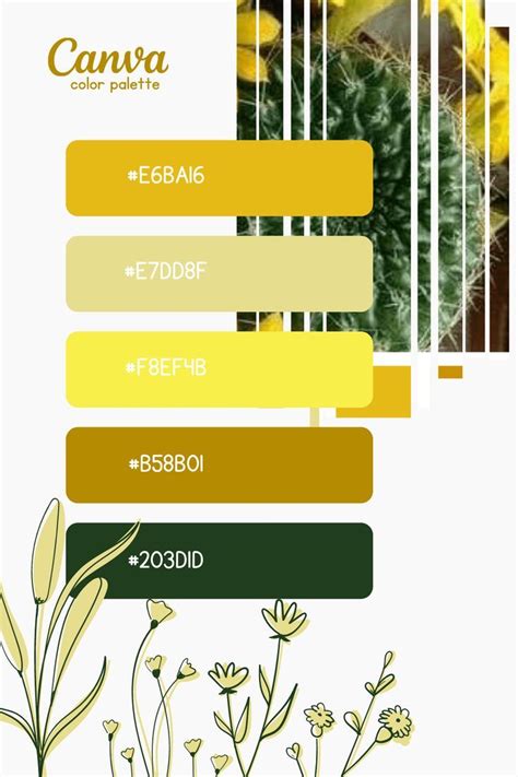 Canva Color Palette // 2022 // Trending Color Palette // Summer Color Palette // Pastel // Natur ...