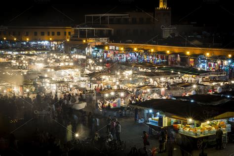 The Jemaa el-Fnaa square | High-Quality Holiday Stock Photos ~ Creative Market