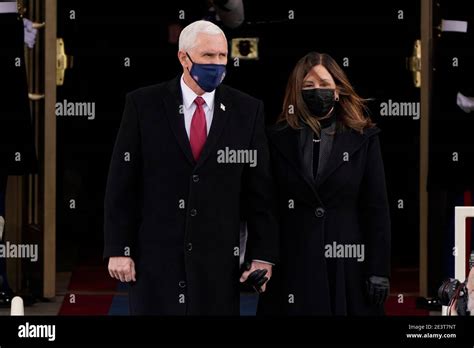 Vice President Mike Pence and his wife Karen, arrive for the 59th ...