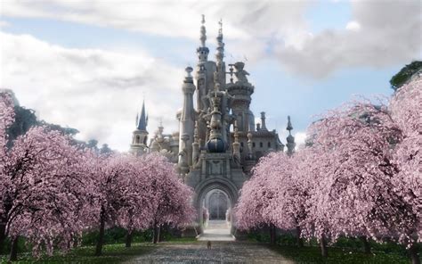 Alice In Wonderland White Queen Castle wallpaper | Alice in wonderland ...