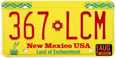 1999 New Mexico License Plate | Brandywine General Store