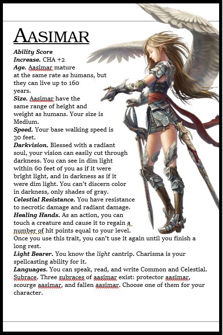 Unleashing the Power of Aasimar in D&D 5e