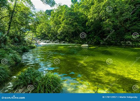 Mossman Gorge, AUSTRALIA - 15 APRIL 2017: Mossman Gorge - River in Daintree National Park ...