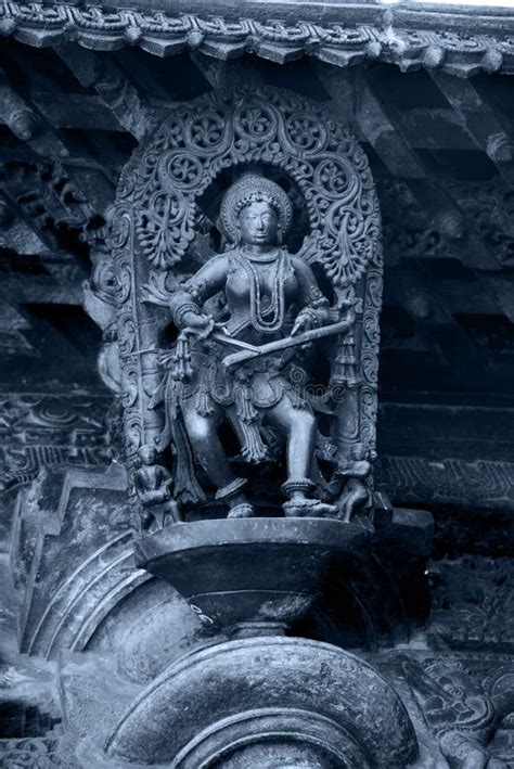 Beautiful Sculpture on the Ornate Outer Wall of Chennakeshava Temple ...