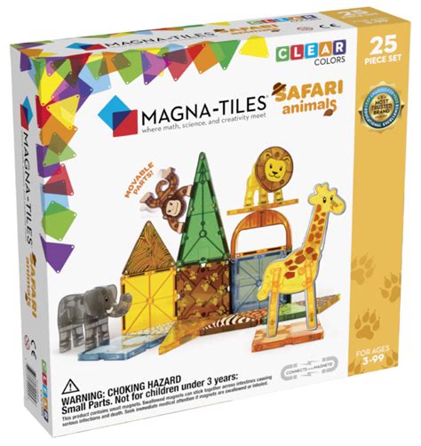 MAGNA-TILES® Safari Animals 25 Piece Set – Het Speelkasteel