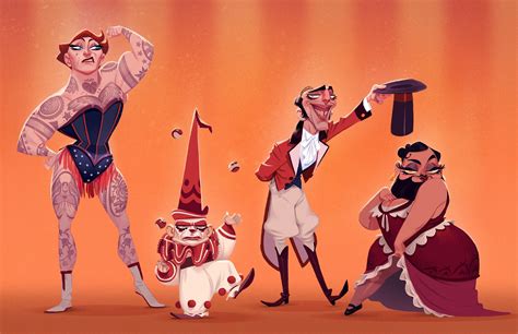 Pin by Ryan Simmons on Character Design | Circus illustration, Circus characters, Character design