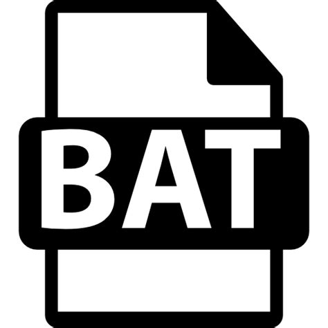 Bat File Format, bat, Batch File, interface, Bat File, Bat Format icon