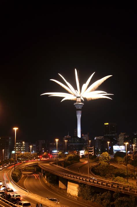 Slightly Intrepid: New Year Sky Tower fireworks