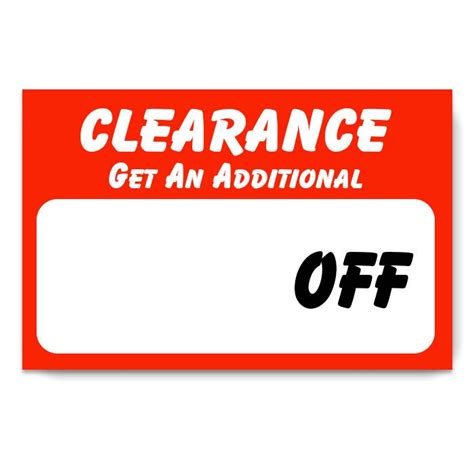 Custom Clearance Stickers for Retail | DesignsnPrint