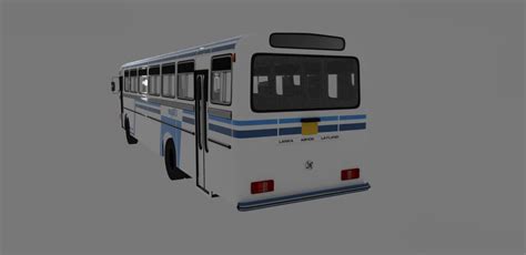 Lanka Ashok Leyland Bus - 3D Model by Harry Sadeepa