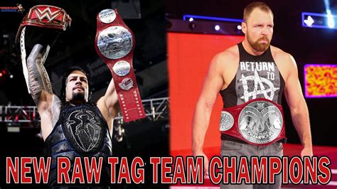 ROMAN REIGNS & DEAN AMBROSE New Raw Tag Team Champions??!! - YouTube