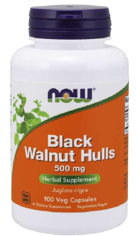 Black Walnut Hulls 500 mg Now Foods - Evitaminy.sk