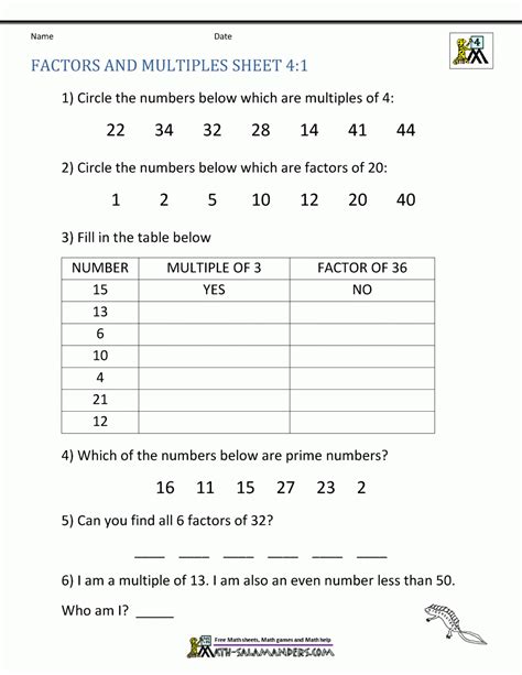 Multiples Of 2 And 3 Worksheets - Free Printable