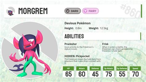 #860 Morgrem - Pokecharms PokéDex