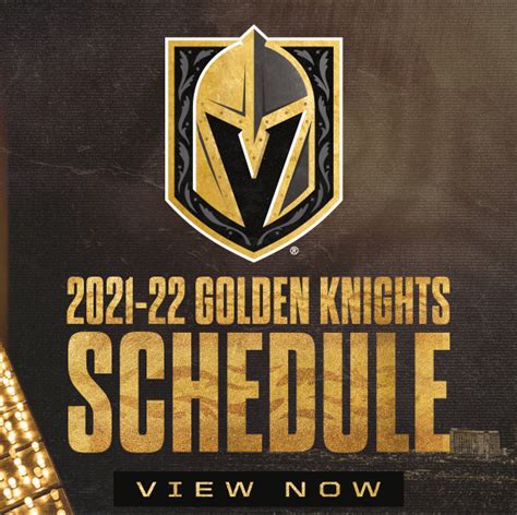 Vegas Golden Knights Release 2021-2022 Schedule For Season Five - Vegas ...