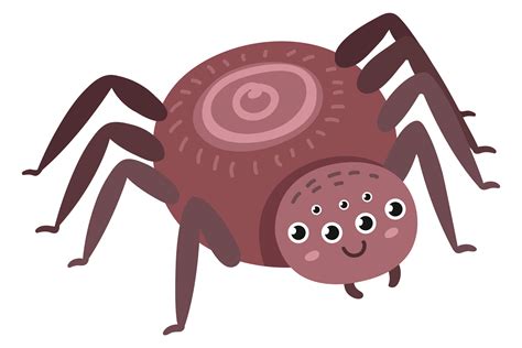 Spider with Happy Face. Cute Cheerful in Graphic by ladadikart ...